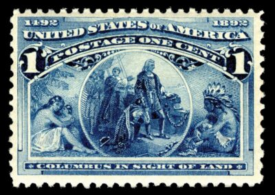 US Postage Stamp - Columbian Commemorative - Columbus 1 cent