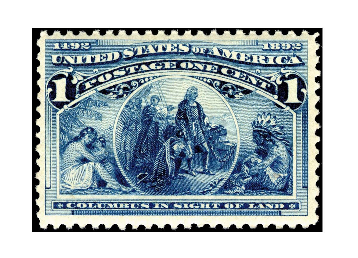 US Postage Stamp - Columbian Commemorative - Columbus 1 cent